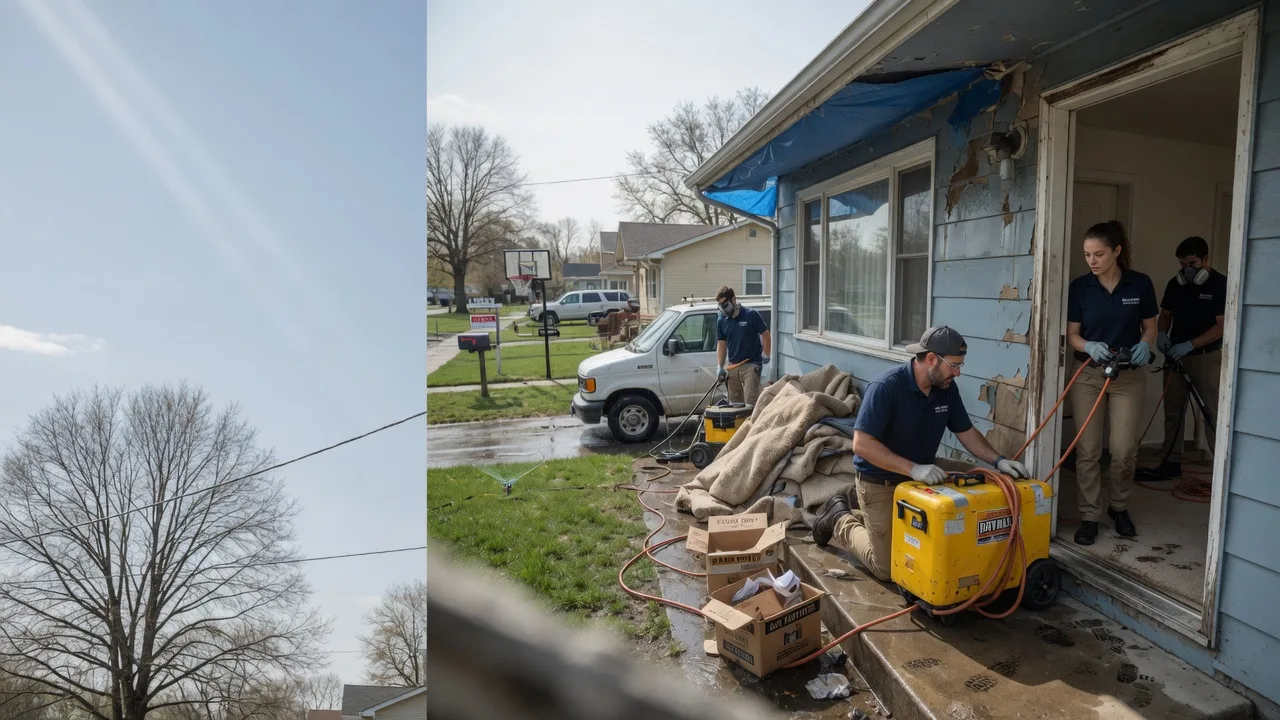 Basement Flood Cleanup in Mulberry, KS near me